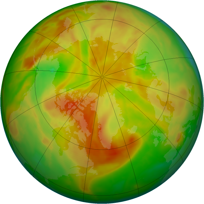 Arctic ozone map for 15 May 2015